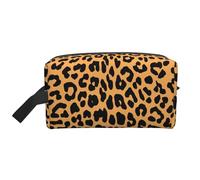 SamLng Grande trousse de maquillage de voyage - Motif imprimé girafe - Organiseur de toilette portable, multi-usage pour le maquillage, blanc, taille unique, Blanc, One Size