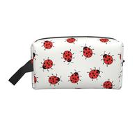 SamLng Grande trousse de maquillage de voyage - Motif moucheté infini - Design imprimé complet - Organiseur de toilette portable - Pochette multi-usage pour le maquillage, blanc, One Size