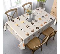 SamLng Nappe rectangulaire imprimée race de chien - Décoration de cuisine classique pour salle à manger intérieure et extérieure, mariages, et plus encore