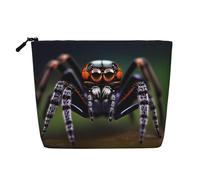 SamLng Organisateur de toilette polyvalent avec araignées tropicales de la forêt tropicale : faux chanvre - Trousse de toilette de voyage, trousse d'accessoires de maquillage, noir, taille unique