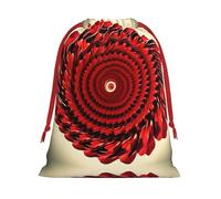 SamLng Petit sac cadeau avec cordon de serrage - Fleur Vortex Spirale Parfait pour Noël, les vacances et les fêtes - Sacs à bonbons et sacs à friandises