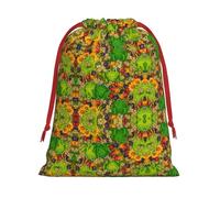 SamLng Petit sac cadeau avec cordon de serrage - Grenouille Parfait pour Noël, les vacances et les fêtes - Sacs à bonbons et sacs à friandises