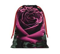 SamLng Petit sac cadeau avec cordon de serrage - Rose gothique - Parfait pour Noël, les vacances et les fêtes - Sacs à bonbons et sacs à friandises