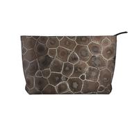 SamLng Petoskey Trousse de maquillage en velours côtelé avec fermeture éclair - Pochette pratique pour le maquillage des femmes - Noir, taille unique