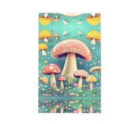 SamLng Pretty Little Mushrooms Torchon de cuisine gaufré - Torchons absorbants pour les tâches ménagères - Idéal pour la cuisine, la salle de bain et le thé