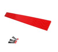 SamLng Rampe d'accès pour Fauteuil Roulant pour marches d'escalier, Rampe de Trottoir antidérapante et découpable pour marches d'escalier, entrées, seuils, Portes, Scooters, 272 kg (Rouge, 16 x 7 cm)