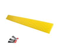 SamLng Rampe d'accès pour Fauteuil Roulant pour marches d'escalier, Rampe de Trottoir antidérapante et découpable pour marches d'escalier, entrées, seuils, Portes, Scooters, 272 kg (Jaune, 20 x 9 cm)