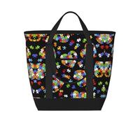 SamLng Sac fourre-tout isotherme de grande capacité pour la sensibilisation à l'autisme - Réutilisable et réglable pour le travail, le pique-nique, les voyages et les activités de plein air