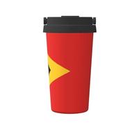 SamLng Tasse à café isotherme de transport République démocratique du Timor-Leste - avec poignée - Gobelet de voyage de grande capacité pour la maison, le bureau et les déplacements