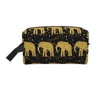 SamLng Trousse de toilette de voyage avec motif éléphant abstrait - Trousse de maquillage pour homme et femme, organiseur portable pour un usage quotidien, blanc, taille unique, blanc, Taille unique