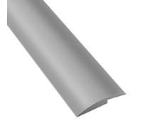 Samlonge Barre de Seuil Adhesive, Seuil de Porte Adhesif de 2M, Profilés de Réglage en Hauteur en Vinyle pour Hauteur du Seuil 5mm, Idéal pour Couvrir Les Espaces Entre Les Sols en Bois (Gris)