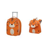 Sammies by Samsonite - Sac à dos enfant XS, 45 cm, 23 L & Sac à dos enfant S, 28 cm, 7,5 L - Ensemble de voyage pour enfants Tiger Toby