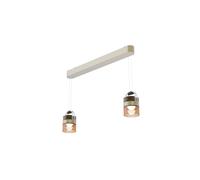 Sammode AIRMOD Duo Pendelleuchte, champagne / verre ambre