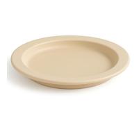 Sammons Preston Plate with Inside Edge, 9" Plate with Food Spill Prevention Aid, Durable Plates with Inner Lip, Eating Support for Children, Adults, Elderly and Disabled, Polypropylene, Off-White