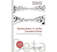 Sammy Davis, Jr. At The Cocoanut Grove