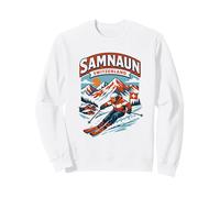 Samnaun Suisse Ski Vintage Montagne Graphic Sweatshirt