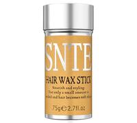 Samnyte Bâton de cire, perruques de cheveux Bâton lisse de contrôle de bord, pommade coiffante non grasse pour cheveux rebelles bord frisottis - 75 g