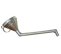 Samoa 30320 Hallbauer WTW 180 Entonnoir en fer blanc avec bec rigide de 45 cm et tamis en laiton solide Ø 180 mm