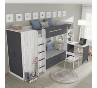 Samoa/Fuji - Système de meubles pour chambre jeunesse - lit - bureau - étagère -
