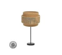 Samoa Grande Lampe De Table 1xe27 Noir/Camel 65x30x30cm