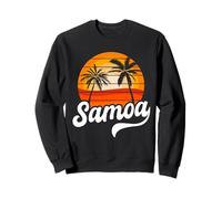 Samoa Sunset Retro Samoa Island Polynésie Voyage Sweatshirt