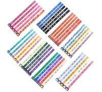 SAMOCO W.W.J.D. Lot de 40 bracelets en toile « What would Jesus Do » - Bracelets chrétiens faits à la main - Bracelets religieux colorés tissés WWJD pour collectes de fonds, Medium, Nylon, Pas de