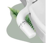 Samodra Classic 7.0 - Pulvérisateur pour bidet ultra fin avec double buse non électrique, pression de l’eau réglable, fixation de bidet d’eau froide pour toilettes, installation facile à domicile