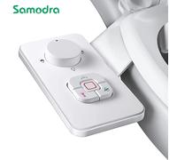 Samodra Pulvérisateur Bidet non électrique avec double buses rétractables autonettoyantes - Nettoyage avant et arrière - Bouton poussoir réglable pour eau froid,blanc 3-8 FR ES NL Europe