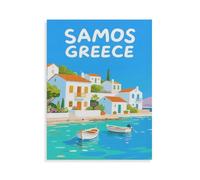 Samos Grèce，Jigsaw Puzzle 1000 Pièces en Papier Puzzle-Stitch Classique Bricolage Enfants Décompression Jouet Éducatif Brithday Cadeaux Puzzles（38x26cm）-HM1