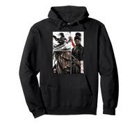 Samouraï African American Warrior Manga Japonais Sweat à Capuche
