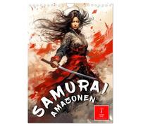 Samouraï Amazones (calendrier mural 2026 DIN A4 haut), calendrier mensuel CALVENDO