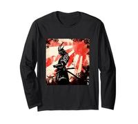 Samouraï Art Japonais rétro Bushido Vintage Warrior Manche Longue