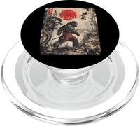 Samouraï Bigfoot - Art Vintage Japonais - Fan du Japon Warrior PopSockets PopGrip pour MagSafe