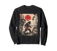Samouraï Bigfoot - Art Vintage Japonais - Fan du Japon Warrior Sweatshirt