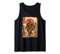 Samouraï Bigfoot Japonais Vintage Sasquatch Ukiyo-e Art drôle Débardeur