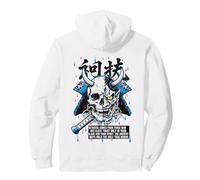 Samouraï Crâne Oni Démon Masque Guerrier Japonais Honneur Sweat à Capuche