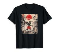 Samouraï Cupidon Japonais Vintage Graphique Ukiyo-e Art Valentine T-Shirt