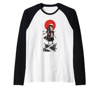 Samouraï dans Les Vents d'encre : Art Guerrier Japonais Manche Raglan