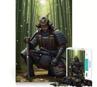 Samouraï dans Une forêt de bambous Puzzle de 1000 pièces pour Adolescents Stimule la mémoire, apaisement, évasion, Motif à Assembler, Surprise chaleureuse (50x75cm)