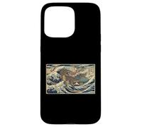 Samouraï Dinosaure Grande Vague Japonaise Traditionnelle épique Coque pour iPhone 15 Pro Max
