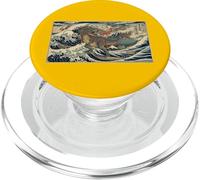 Samouraï Dinosaure Grande Vague Japonaise Traditionnelle épique PopSockets PopGrip pour MagSafe