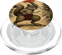 Samouraï Écureuil Japonais Vintage Funny Graphic PopSockets PopGrip pour MagSafe