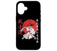 Samouraï Girl Warrior Woman Bushido Code Japon Coque pour iPhone 16