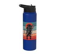 Samouraï Guerrier Épéiste Japonais Yasuke Black Ghost Stainless Steel Insulated Water Bottle