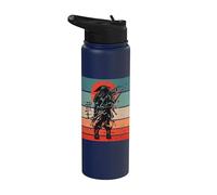 Samouraï Guerrier Épéiste Japonais Yasuke Black Ghost Stainless Steel Insulated Water Bottle