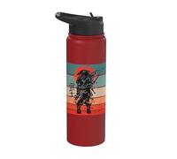 Samouraï Guerrier Épéiste Japonais Yasuke Black Ghost Stainless Steel Insulated Water Bottle