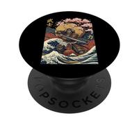 Samouraï Guerrier Japonais Katana Japon Histoire du Japon PopSockets PopGrip Adhésif