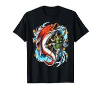 Samouraï Guerrier Ninja Japonais Carpe Géante Poisson T-Shirt