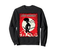 Samouraï Japonais Afro Warrior African American Anime Poster Sweatshirt