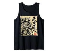 Samouraï Japonais Cat Warrior Vintage Ukiyo-e Art Anime Débardeur